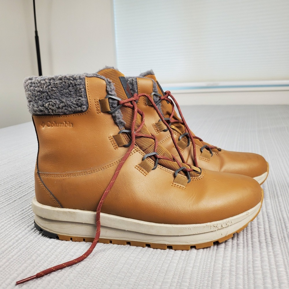 Columbia Moritza Shield Winter Boots Womens 11W Tan Good Waterproof BK8835-286